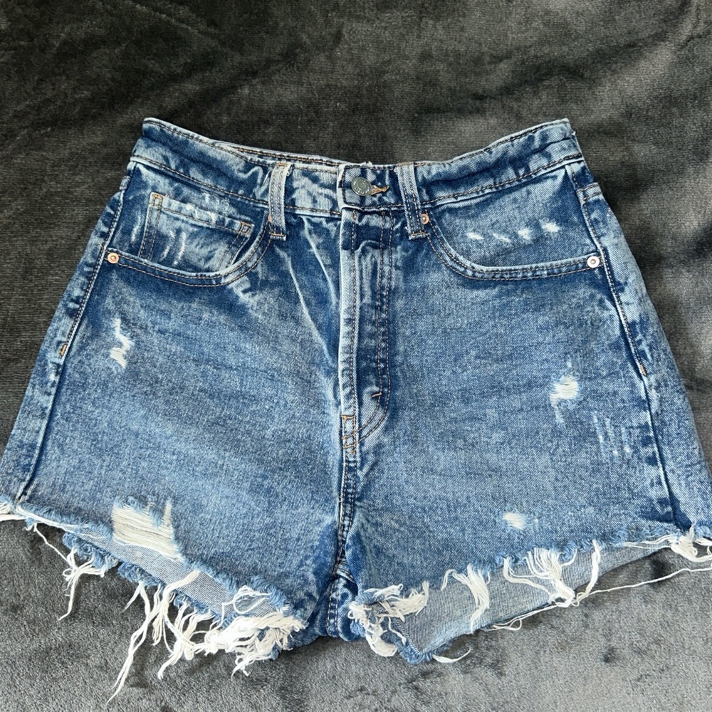 Denim Distressed Women's Shorts
